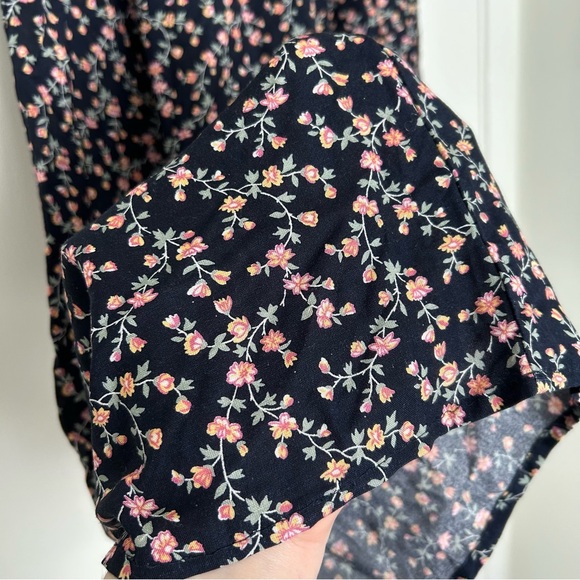 Vintage Floral Summer Pants - Whimsigoth 90s cottagecore indie aesthetic - Picture 6 of 10